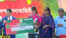 অপরাজিত চ্যাম্পিয়ন দলকে সংবর্ধনা দিলো বাংলাদেশ সেনাবাহিনী।