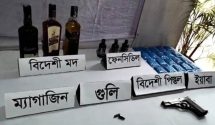 যুবক গ্রেপ্তার, শ্রীমঙ্গলে অস্ত্র-মাদকসহ।